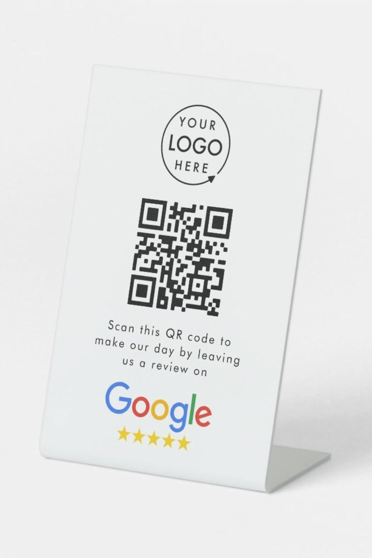 Google Review Standee with QR