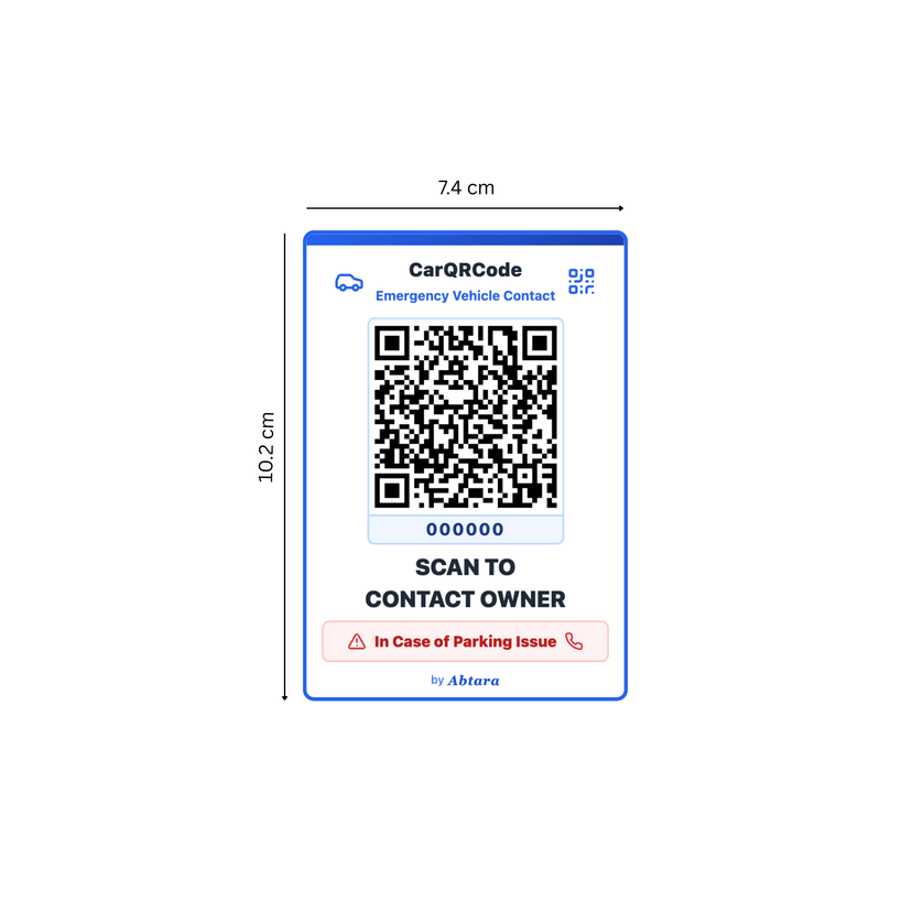 Car QR Code Sticker - Mini