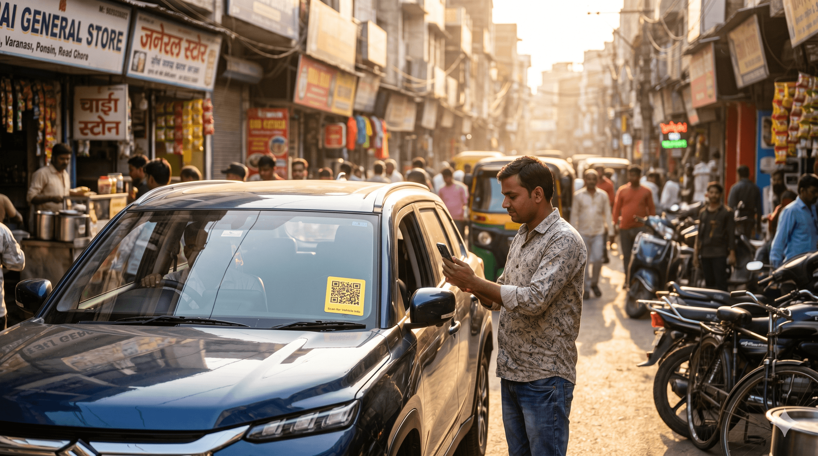 Top 5 Uses of QR Code Stickers for Cars in India