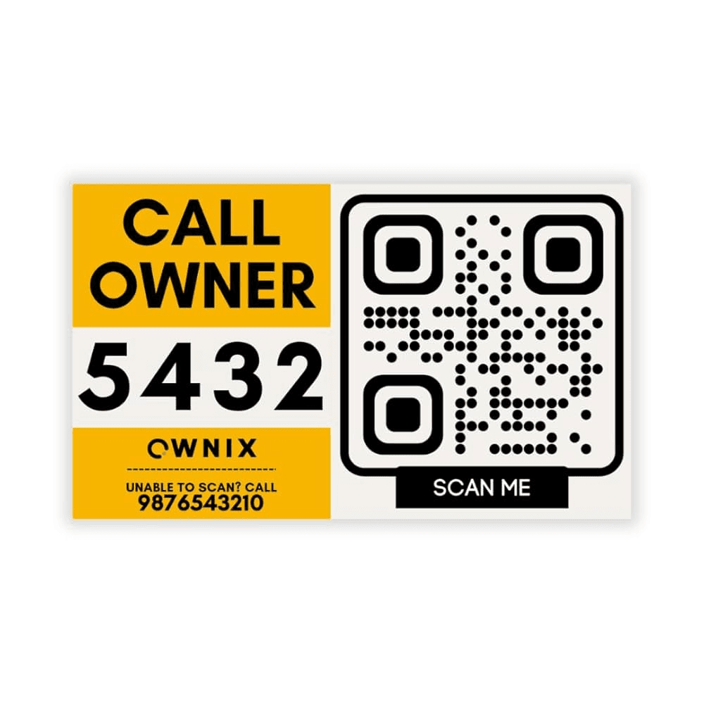 Car QR Code Stickers