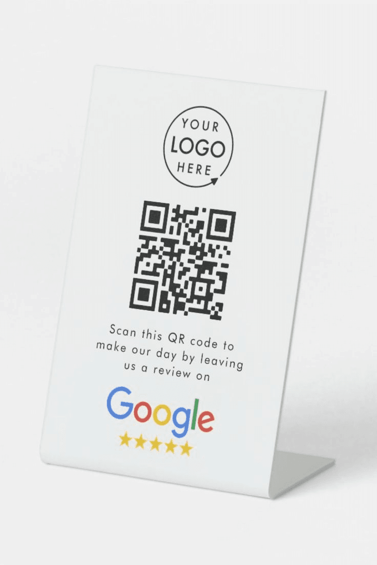 Google Review QR Standee
